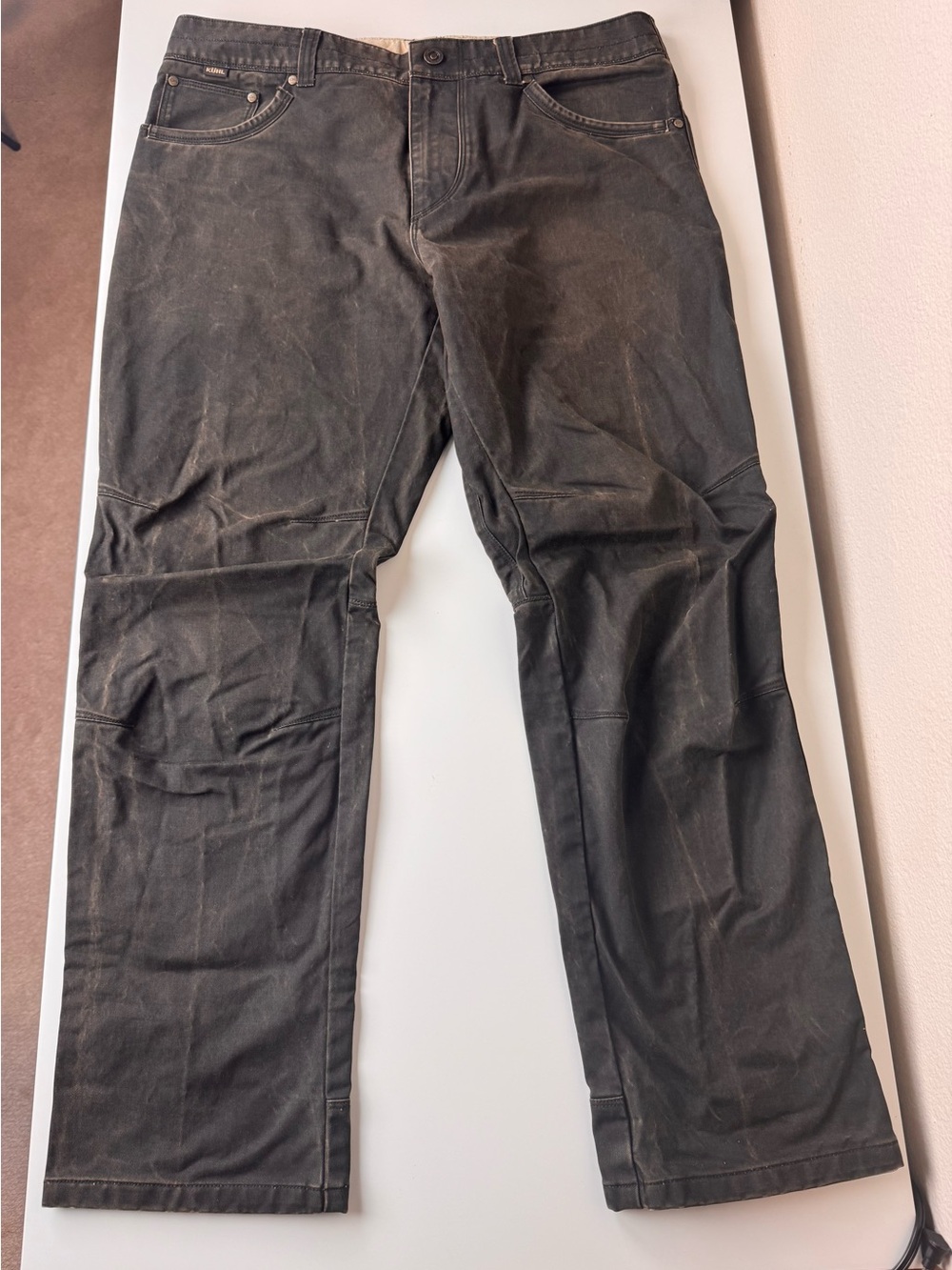 Kuhl Free Rydr Men's Gray Twill Stretch Tapered Pants Waist 36